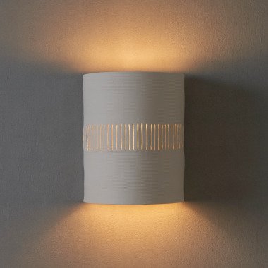 Keramik Wandlampe. Schlafzimmer Beleuchtung
