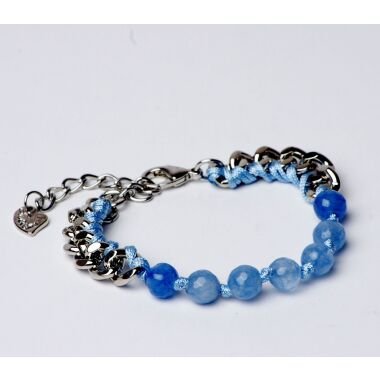 Modeschmuck Armband von Sweet7 aus Perlen in Blau