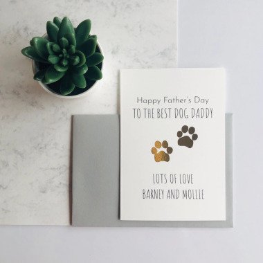 Personalisierte Vatertagskarte Von Den Hunden
