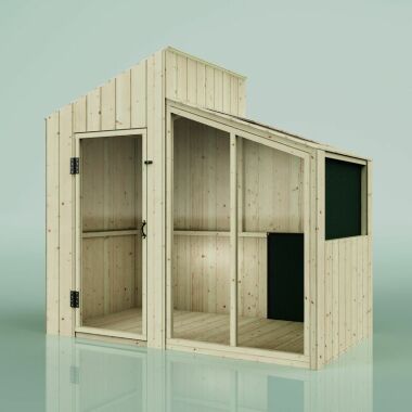 Polarplay Spielhaus aus Massiv-Holz mit Acryl-Glas