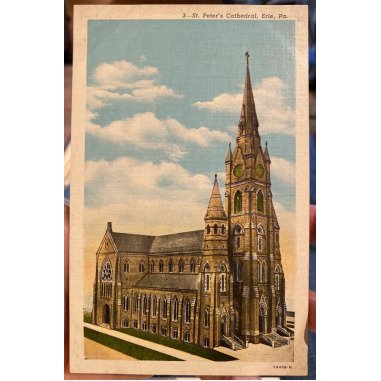 Schöne Antik Kolorierte Postkarte Der St