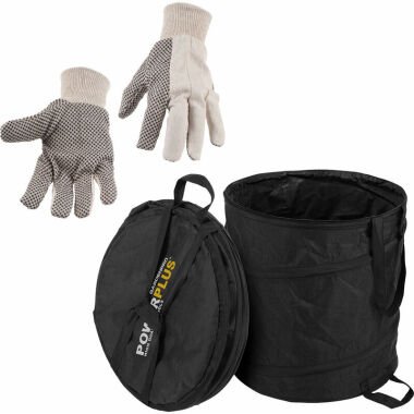 Super Spar Set: Gartenabfallsack 85 Liter + Handschuhe