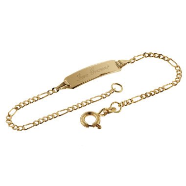 trendor 08655-14 Armband mit Gravur 585 Gold