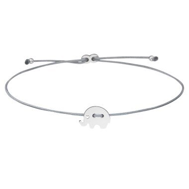 Armband aus Silber & Elefant Armband 925 Silber Grau | Weihnachtsgeschenk