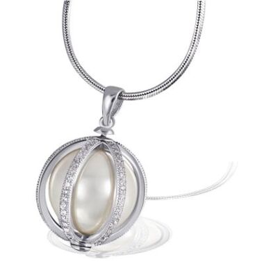 Collier Pearl Cage 925 Sterlingsilber 1 Perle