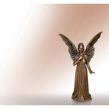 Engel Grabfigur aus Bronze