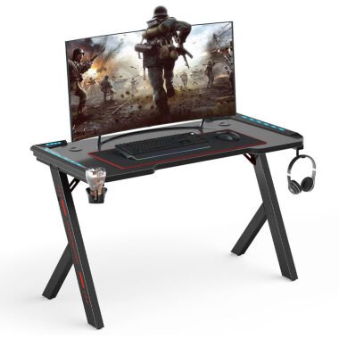 Gaming Tisch rgb Computertisch für Gamer