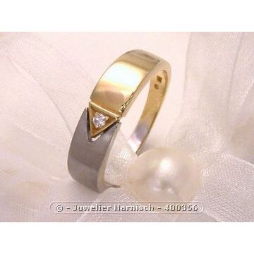 Gold-Ehering aus Gold & Trauring Ehering NEW ELEGANCE Diamant Gold 585 56/17,8