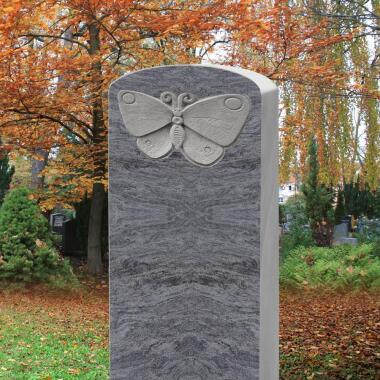 Günstiger Kindergrabstein aus Granit & Grabmal Kindergrab mit Schmetterling
