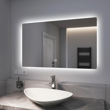 LED-Badezimmerspiegel mit Beleuchtung Touch-Schalter