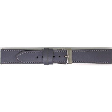 Lederband für Uhren in Grau & Uhrenarmband Universal 804.07.20 Leder Grau 20mm