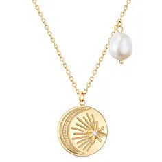 Medaillon-Kette aus Edelstahl & Valero Pearls Valero Pearls Halskette
