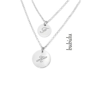 Namenskette Silber aus 925 Silber & Initialen Halskette Namenskette Für