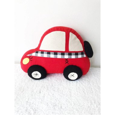 Personalisiertes Rotes Auto Kissen, Jungenzimmer