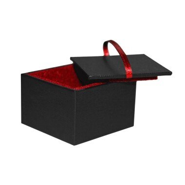 Schmuckkästchen Mit Filz Rot, Geschenkbox, Kleines Kästchen, Transport