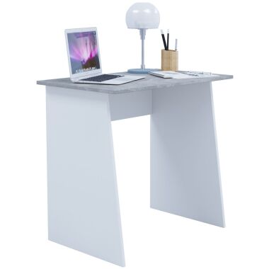 Schreibtisch VCM Masola Mini Weiß/Beton-Optik