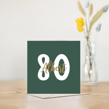80Er Geburtstagskarte | Personalisierte Grußkarte