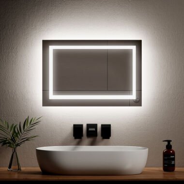 Badspiegel mit Beleuchtung Rechteckig led