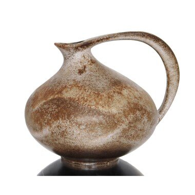 Braune Ruscha Keramik Vase, Modell 313 Kurt