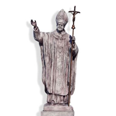Exklusive Steinguss Skulptur von Papst Johannes