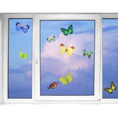 Fensteraufkleber Schmetterlinge Set1