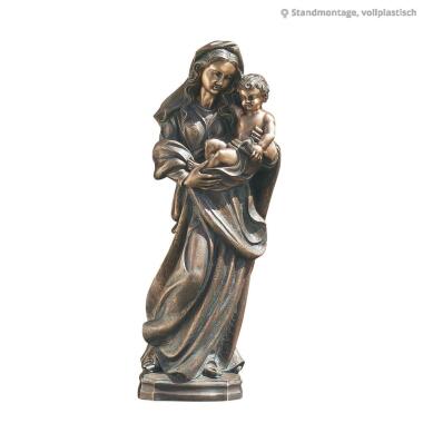Heilige Maria Skulptur mit Kind Madonna Di Guadelupe