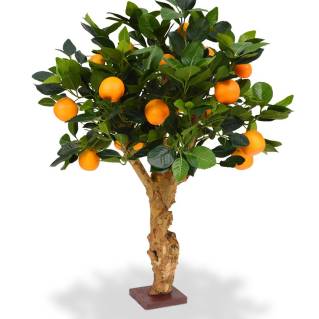 Künstlicher Orangen Bonsai 65 cm auf Fuß