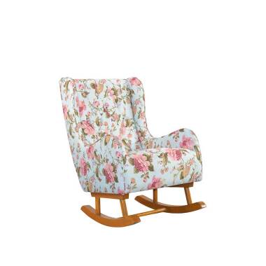 Landhausstil-Sessel & Schaukelsessel mit Ohren Blumenmuster