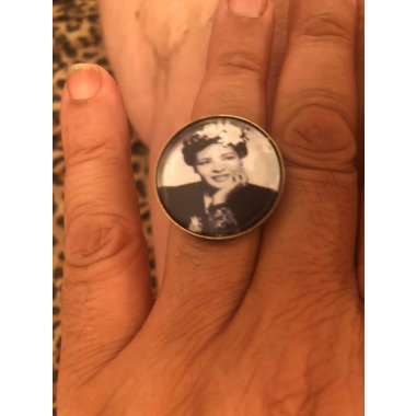 Retro Billie Holiday Vintage Messing Ring
