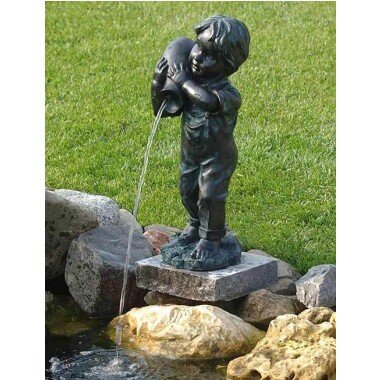 Ubbink Yannick Wasserspeier Teichfigur Bronze-Optik 48cm