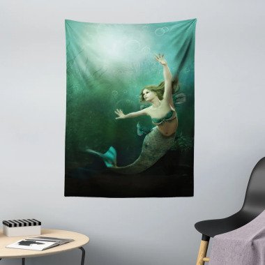 Wandbild Meerjungfrau unter Wasser