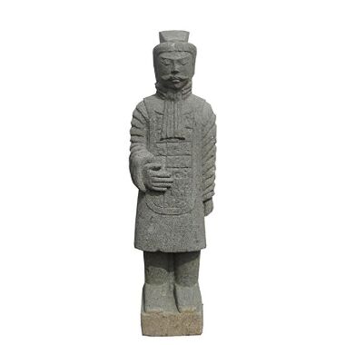 Wertvolles Unikat Krieger Skulptur stehend / 120 cm