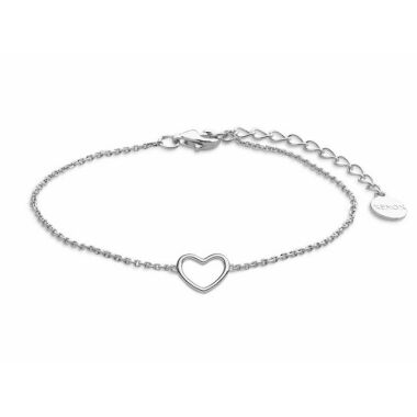Xenox Sterling Silber Armband XS1757 15-18,5 cm LOVE STORY Anker