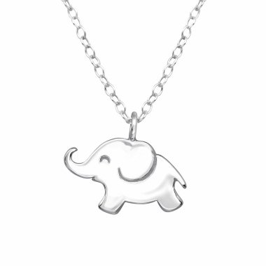 Baby Tieranhänger & Baby Elefanten Halskette aus 925 Silber