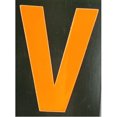 Conacord Reflektierender Klebebuchstabe V orange V