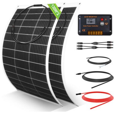 Eco-worthy 260W 12V flexibel Solarpanel Kit