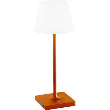 Fabas Luce LED-Akku-Tischleuchte ADAM orange