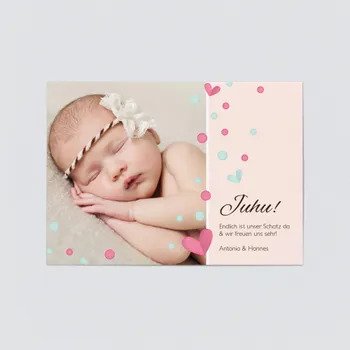 Geburtskarten Baby Karten Geburt (5 Karten)