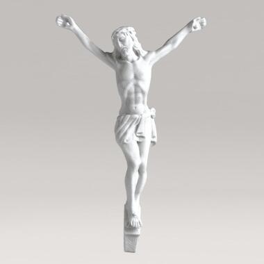 Gekreuzigter Jesus Marmorguss Figur Christus Redemptor