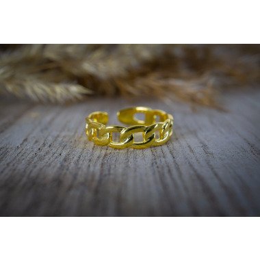 Gliederketten Ring | 925Er Silber Minimalist Ring, Gliederkette, Gold, Silver