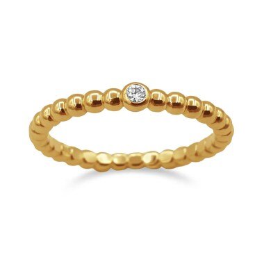 Gold-Verlobungsring aus Weißgold & Diamant Ring Weißgold/Gelbgold 585/