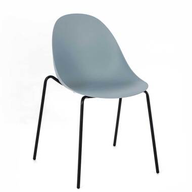 Kunststoff Stühle in Hellblau Kunststoff