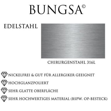BUNGSA Ohrstecker-Set Schmuckset Buchstaben