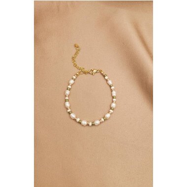 Buntes Süßwasserperlen Armband, Perlenarmband Bunt, Filigranes Perlenarmband
