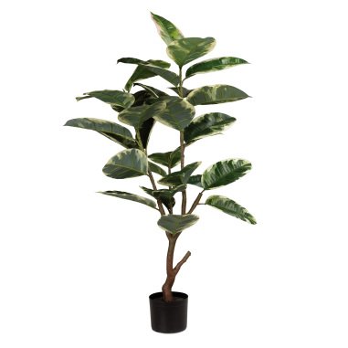 Gummibaum Ficus Elastica Kunstpflanze 122 cm