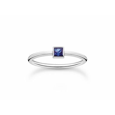 Keramik-Ring aus Metall & Thomas Sabo Ring TR2395-699-32-50 Sterling Silber Glas-Keramik Stein