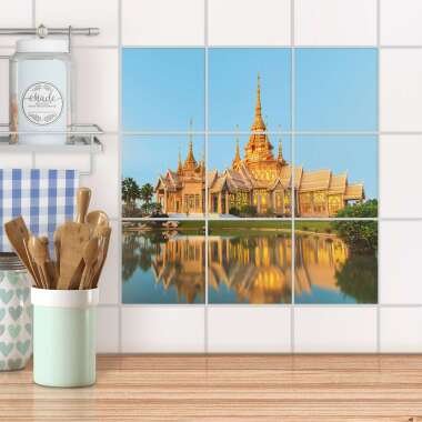 Klebefliesen für Küche & Bad Design: Thailand Temple 15x15 cm
