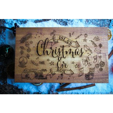 Personalisierte Holz Weihnachtsabend Box