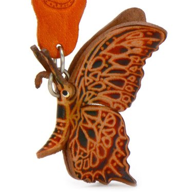 Schmetterling Schlsselanhnger aus Leder