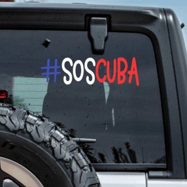 Sos Cuba #soscuba Fenster Laptop Auto Aufkleber